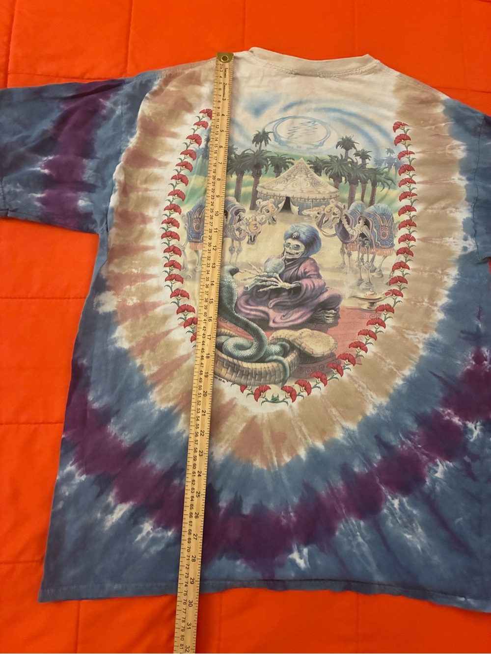 Vintage Grateful Dead 2001 Liquid Blue 2 Sided Dead Carpet Ride Shirt XL - Picture 4 of 7